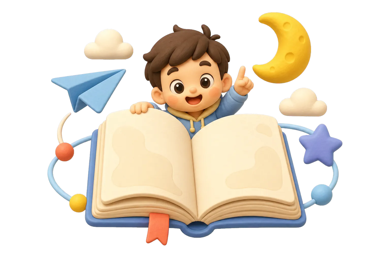 A clay-style storytelling and news illustration